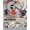 10 PCS Drain Snake Drill Attachment, Drain Cleaner Combination Cutter