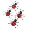 4Pcs Ladybug Wall Decoration Iron Ladybug with Black Spots Ladybug