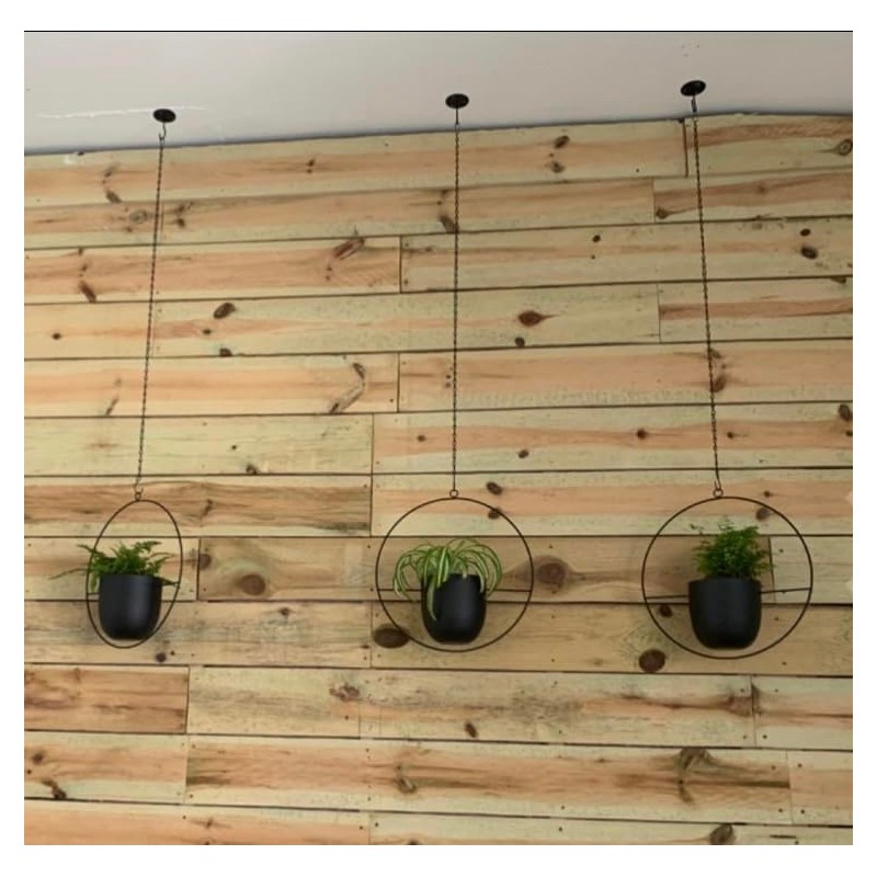 Shineloha 2 Pack Hanging Planters for Indoor Plants with 5.5"