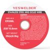 YESWELDER Stainless Steel MIG Solid Wire ER308L .030-Diameter, 2-Pound, 3-Packs