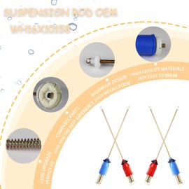 Upgraded WH16X10158 WH16X10159 Washer Suspension Rod Set Spring Assembly Set 4PCS Replace PS3654190 PS3654191 Rod, Fit for GE and Hotpoint GTWN4250D0WS GTWN4250D1WS GCWP1800D1WW Washer Parts