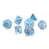 7pcs Polyhedral Dice Set Portable Exquisite Funny Metal Dice Table