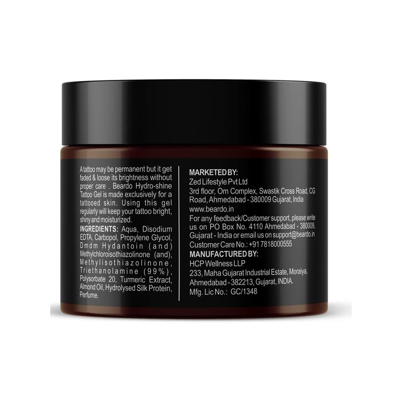 Beardo Tattoo Shiner Hydro Gel l The Ultimate Solution for