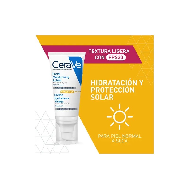Loción Hidratante Rostro Fps30 Día Piel Normal Seca 52ml Cerave
