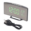 LED Digital Clock 3 Level Brightness Snooze USB Battery Powered