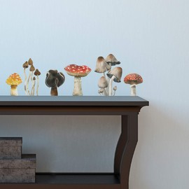 Mushroom Wall Decals - Set of 6
