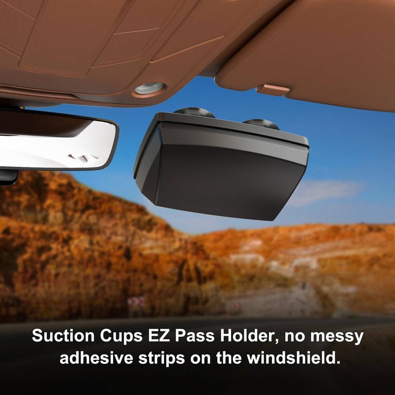 EZ Pass Holder & Cover with Super Strong Suction Cups