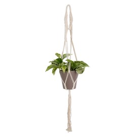 Artevasi Macrame Plant Hanger, Cotton, White