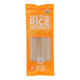 UD_Lotus Foods Organic Brown Rice Pad Thai Noodles 8 oz Per Pack Case of 8 Healthy Instant Ramen Udon with Bulk Bag Packaging