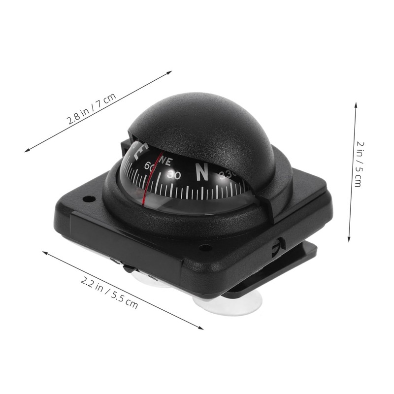 CHILDWEET Car Dashboard Compass Ball Compass for Accurate Navigation Durable