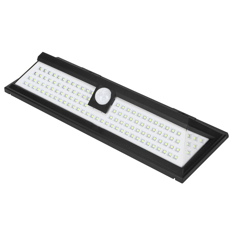 LED Inductive Solar Wall Lamp IP44 Waterproof Black Shell White