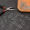 60 pieces curtain hooks, curtain hooks, S hooks, curtain hooks