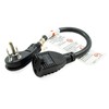 PTC 1ft Ultra Low Profile Angle NEMA 5-15P to 5-15R