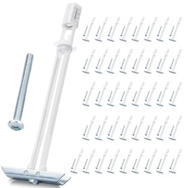 Drywall Anchor with Included Bolts for 3/16”-24, Heavy Duty Hollow Drywall Anchors for TV Mounting Kit, Stainless Steel Hollow Wall Anchors Holds up to 240 lbs Each in 1/2-in Drywall-42 Pack