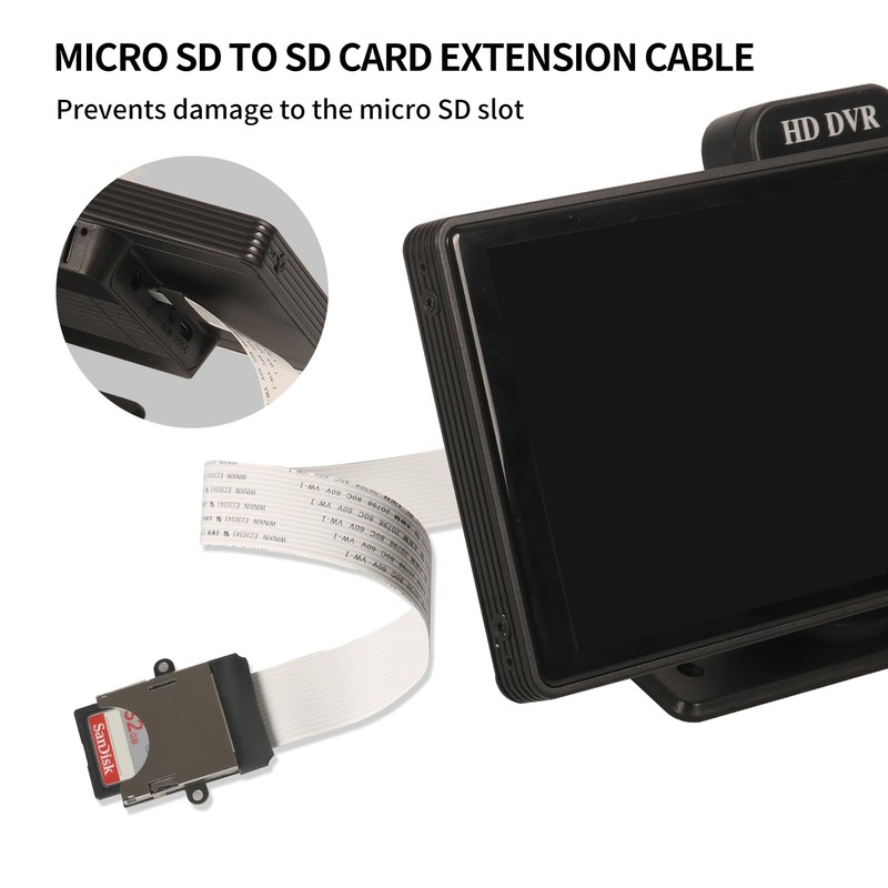 Micro SD/TF Card to SD Extension Cable Memory Card Adapter