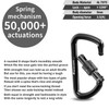 3 inch Locking Carabiner Clips-Screw-gate Lock Carabiner, Heavy Duty Keychain