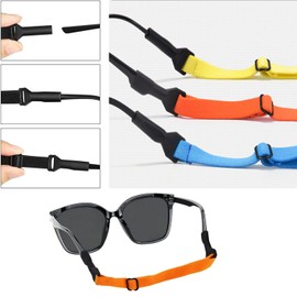 RXKFIGX Pack of 10 Neoprene Sports Glasses Strap Sports Glasses Strap Sports Glasses Strap Floating Adjustable Glasses Straps Sports Glasses Straps for Men Women Children (10 Colours)