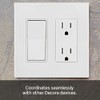 Leviton Lever Edge 15 Amp Tamper-Resistant Duplex Outlet, E5325-SW, White