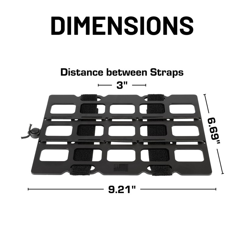 Bulletpoint Aluminum Headrest Molle Panel - Universal Tactical Back Seat
