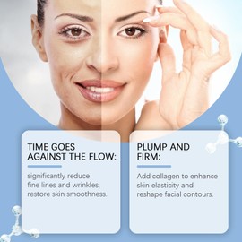 Fine Line Whitening Face Serum with Collagen, Hyaluronic Acid, and Vitamin C - Reduces Fine Lines, Boosts Elasticity, Deeply Hydrates for Smooth, Radiant Skin