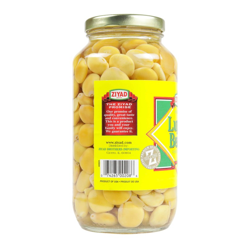 Ziyad Brand Premium Lupini Beans Snack, High Plant Protein, Keto,