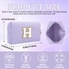 Bolsa de maquillaje con parche inicial personalizada, bolsa de chenilla