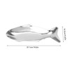 Fish Shaped Grilling Pan Uniform Heating Aluminum Alloy Fish Serving