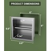 BARONAGE Recessed Toilet Paper Holder, 6" Built-in Toilet Paper Holders,