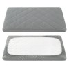 TILLYOU Pack and Play Sheet - Soft Quilted Crib Cover