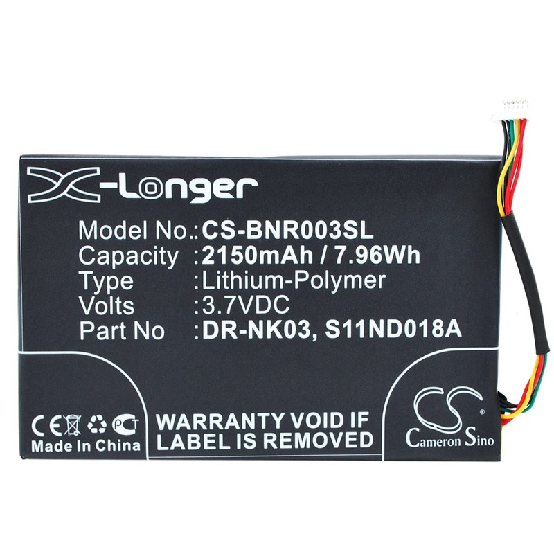VINTRONS 1900mAh Battery for Barnes & Noble Nook Simple Touch,