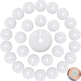 Paquete de 28 almohadillas de tubo G, almohadillas de botón abdominales para tubo G, cubiertas suaves de tubo G, almohadillas absorbentes,...         