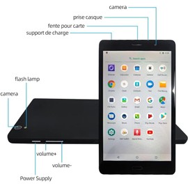 SZTPSLS 8 inch Android 11 Tablet, 16GB Storage 128GB TF Expansion Tablets, Quad-core A7 Processor 800x1280 IPS HD Touchscreen Dual Camera Tablets, Support WiFi, Bluetooth