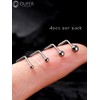 OUFER Body Piercing Solid Titanium Nose Piercing 20G Nose Stud