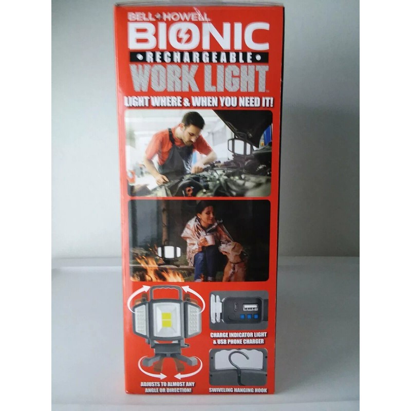 Bell and Howell Bionic Rechargeable Work Light 750 Lumens