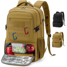RAINSMORE Mochilas para Hombre con Lonchera Mochila para Laptop 16 17.3