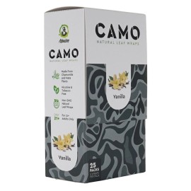 Afghan Natural Leaf Wraps - Camo - 125 (25 x 5 Wraps) - VANILLA