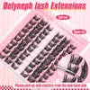 Delyneph Wispy Cluster Lashes Natural Individual Eyelashes Manga Lash Clusters
