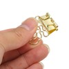 100 Pcs Mini Binder Clips Flower Shape Strong Clamping Force
