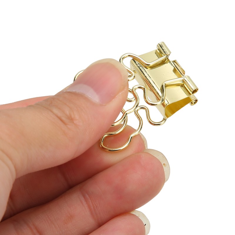 100 Pcs Mini Binder Clips Flower Shape Strong Clamping Force