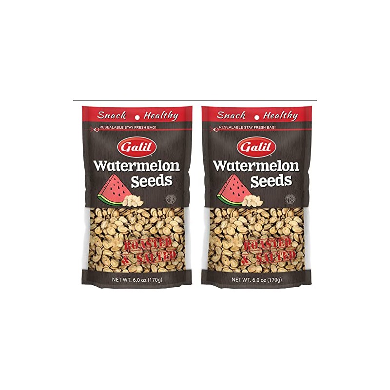 Galil Watermelon Seeds for Eating, Unshelled Seeds - Roasted &