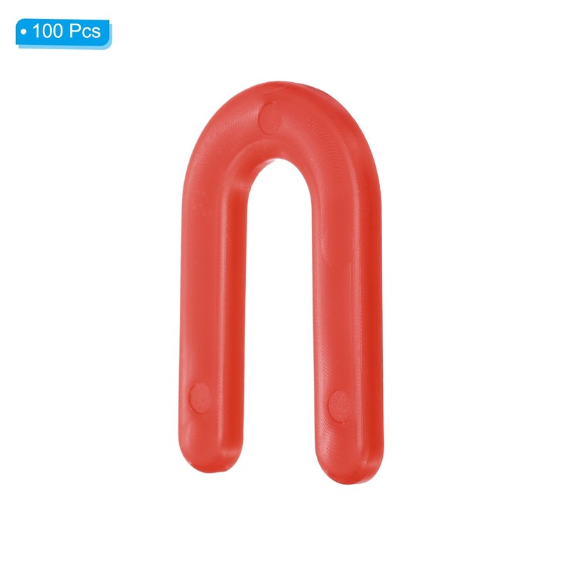 QUARKZMAN 100pcs Red Plastic Wedges Horseshoe U Wedge Spacers for