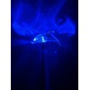 Set of 2 Clear Acrylic Dolphin Solar Power Outdoor Garden