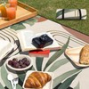 QXWREL Extra Large Picnic Outdoor Blanket 60''x80'' Boho Plant Waterproof