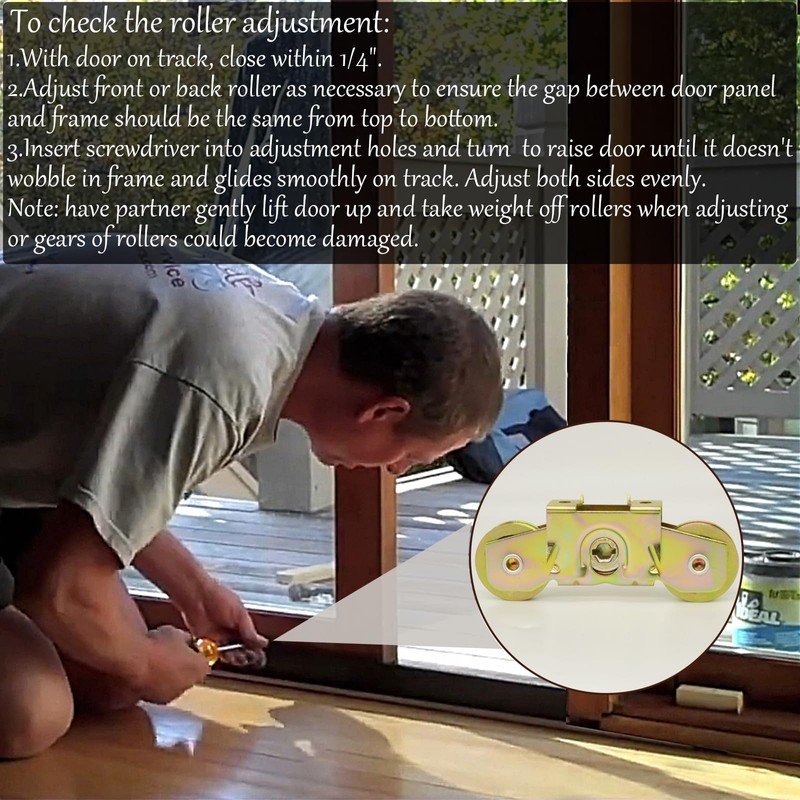 Patio Sliding Door Rollers Replacement Assembly Fits Andersen Gliding Glass