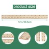 WUWEOT 72 Pack Wooden Ruler, 12 Inch Rulers Bulk, Office