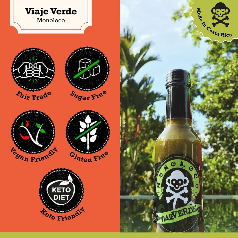 Chile Monoloco Viaje Verde Hot Sauce (jalapeno pepper and scotch