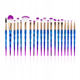 PROFICO Pinsel Set Makeup Professionelles Make Up Pinsel Set - 20 Stück - Synthetik Pinsel, Puderpinsel, Foundation Pinsel Concealer Pinsel Lippenpinsel Blush pinsel Augenpinsel Set - Rosa Blau