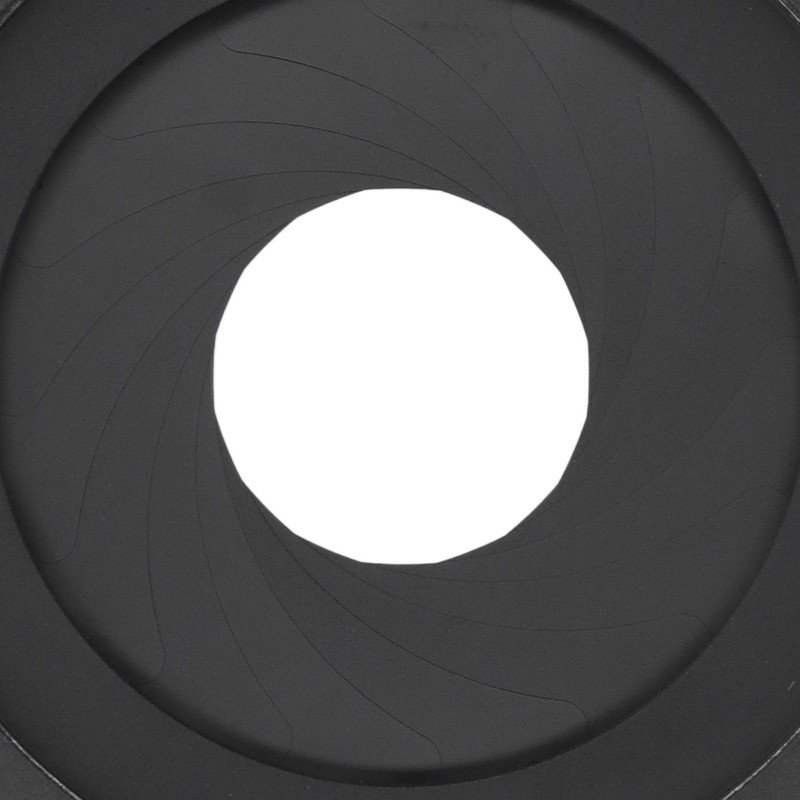 Adjustable Aperture 2‑50mm Iris Diaphragm Aluminum Alloy Manual Aperture Adjustable