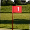 CORHAD 3Pcs Portable Golfing Flags Court Flags with Numbered Design