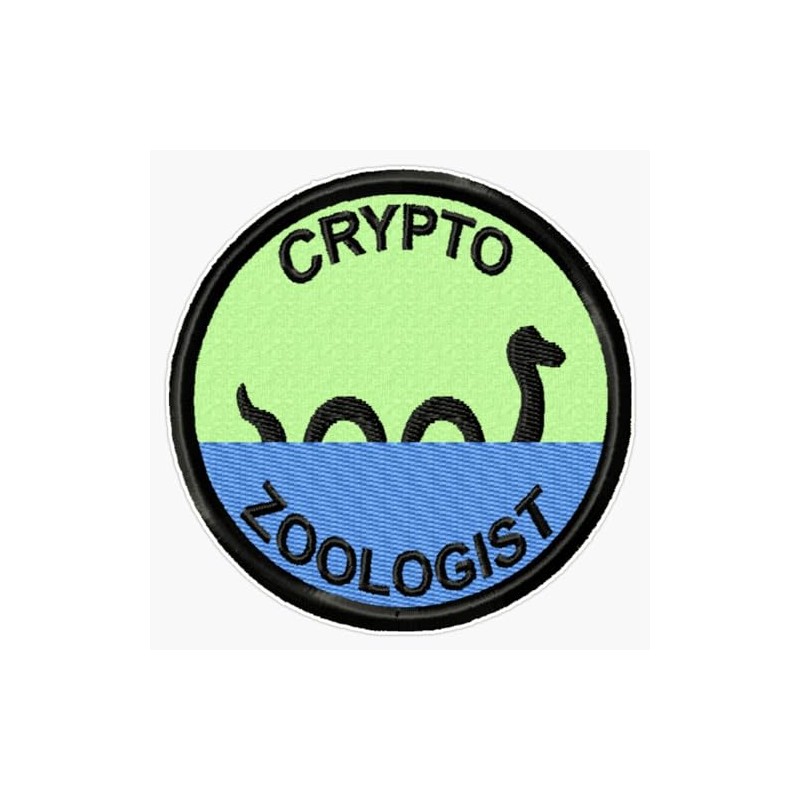 Leyland Designs Cryptozoologist Geek Merit Badge Bumper Sticker Window Water